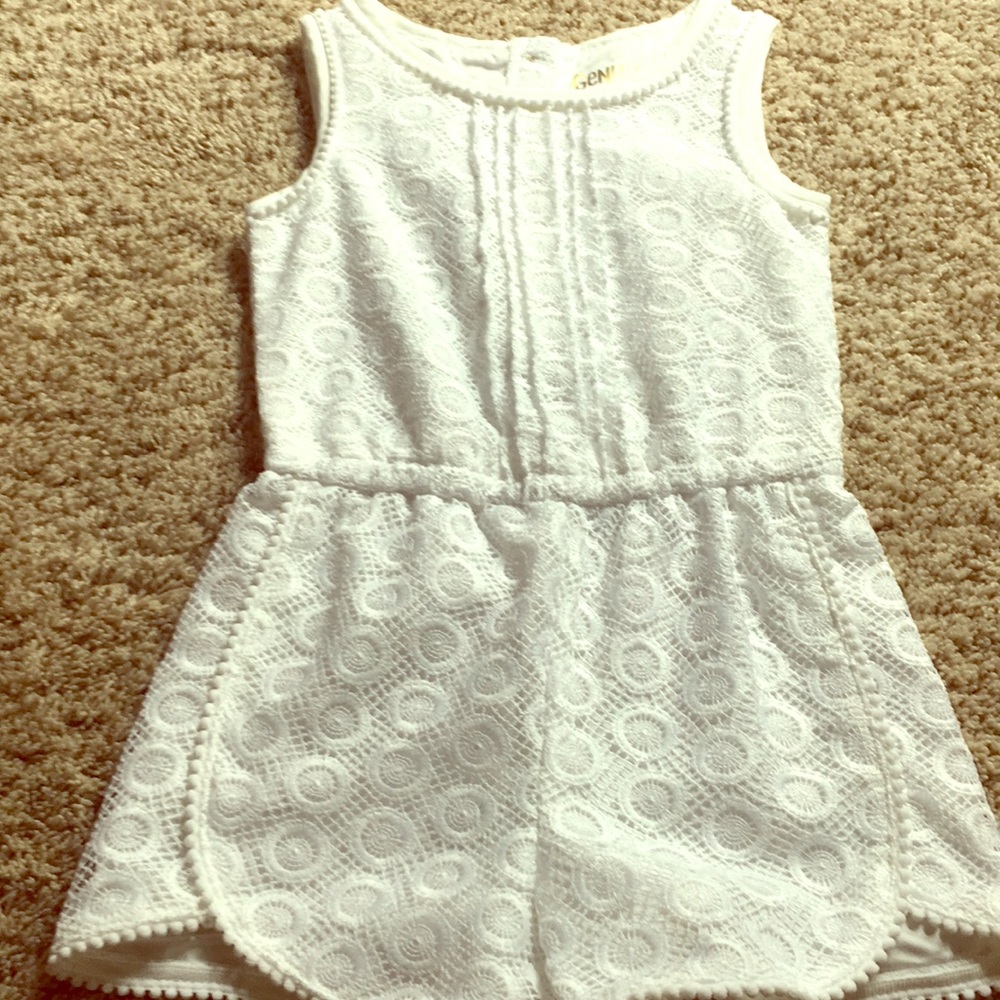 White lace romper